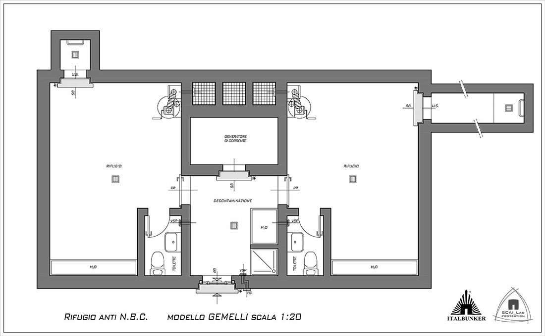 italbunker_GEMELLI_pianta